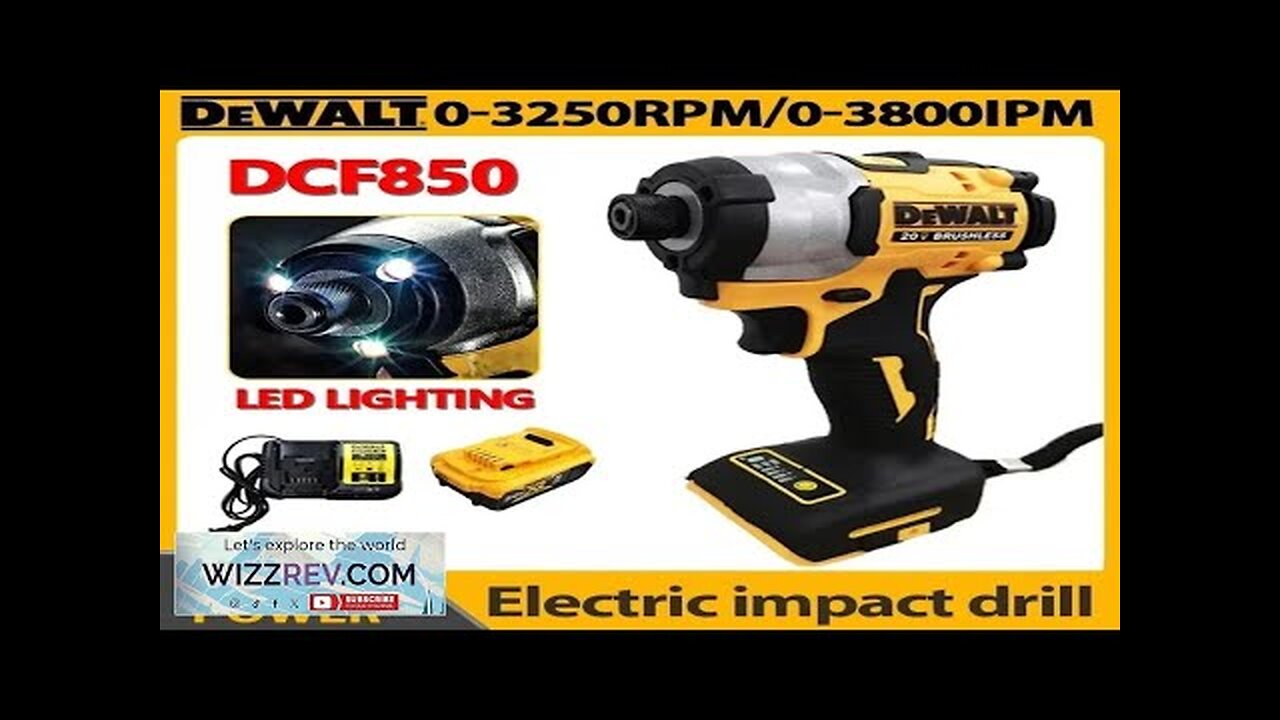 DEWALT DCF 850 20V Impact Driver 205NM Brushless Motor Cordless Rechargeable Screwdriver Review