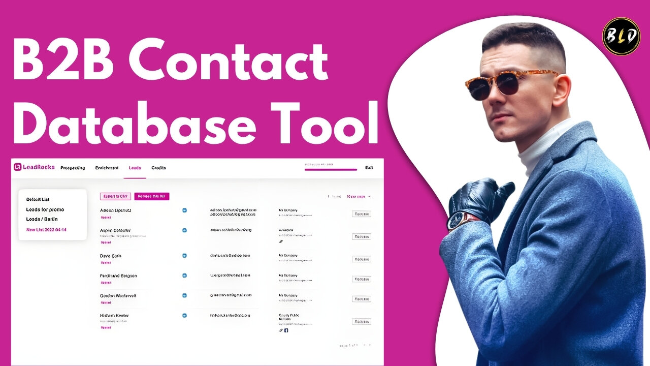 B2B Contact Database Tool | LeadRocks Lifetime Deal