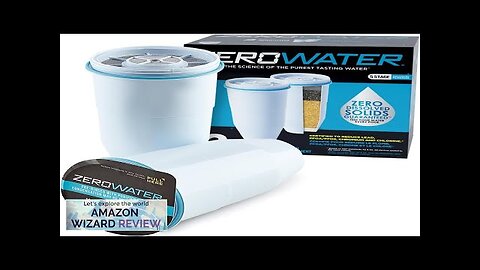 ZeroWater Official Replacement Filter 5-Stage Filter Replacement 0 TDS for Improved Review