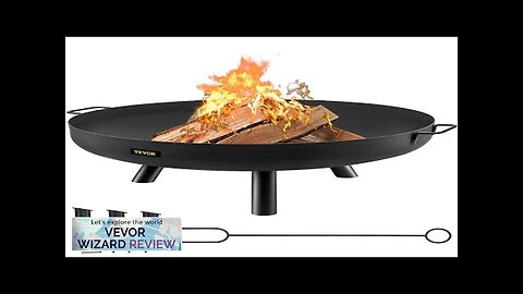 VEVOR Fire Pit Bowl 30-Inch Deep Round Carbon Steel Fire Bowl Wood Review