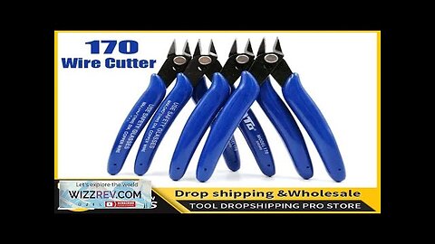 170 Wire Cutter DIY Trimmer Diagonal Side Cutting Cable Nippers Red Blue Review