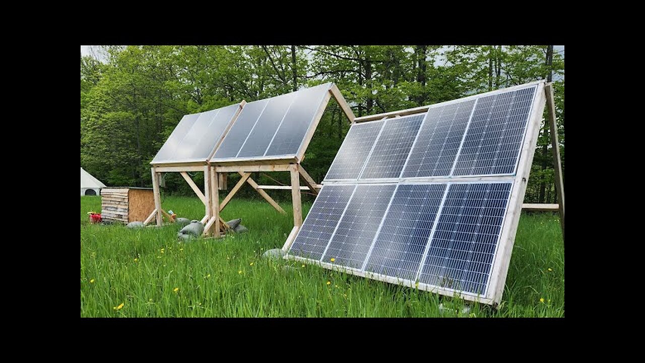 CHEAP DIY 2kw Adjustable Solar Array For My Off Grid Homestead