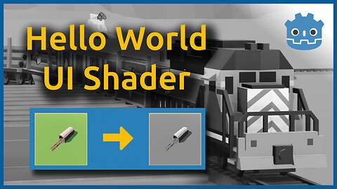 Hello World UI Shader #godot #godotengine #shaders #shader #ui #redot #helloworld