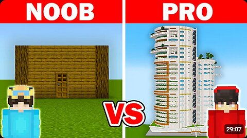 NOOB vs HACKER_ I Cheated in a Build Challenge (Minecraft)