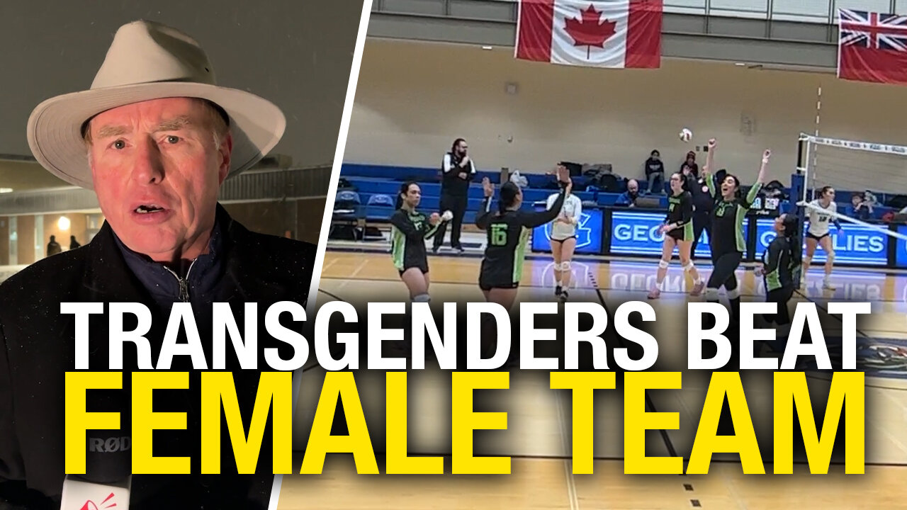 Biological males dominate women's college volleyball game in Ontario