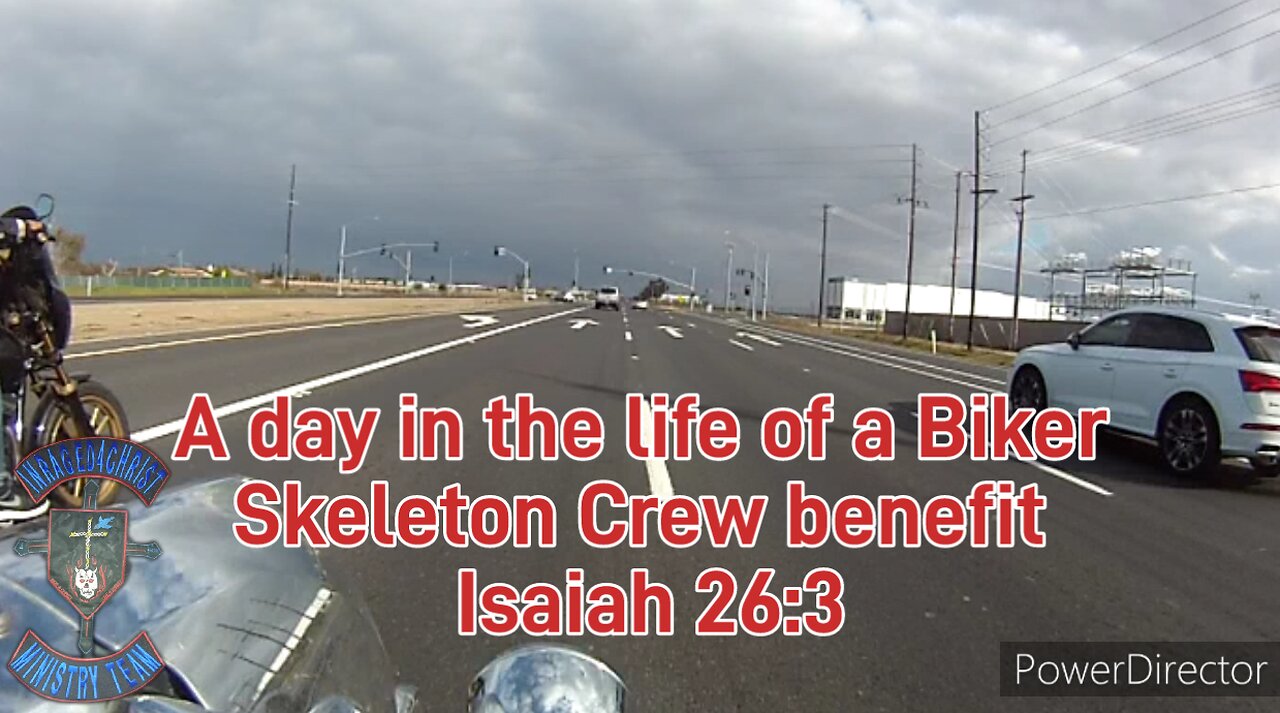 A day in the life of a Biker: Skeleton Crew benefit Isaiah 26:3 #theoutlawpreacher