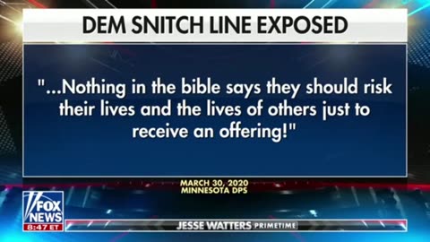 Jesse Watters Primetime Exposes 'Snitch City'