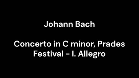 Concerto in C minor, Prades Festival - I. Allegro