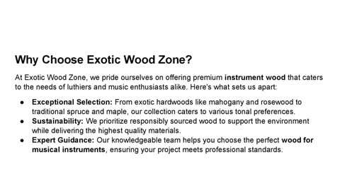 Crafting Masterpieces: Exotic Wood Zone’s Premium Wood for Large Wooden String Instruments