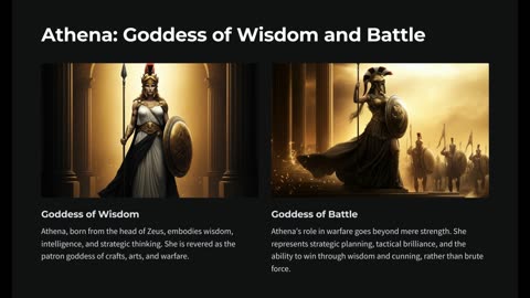 Athena Goddess of Wisdom and War