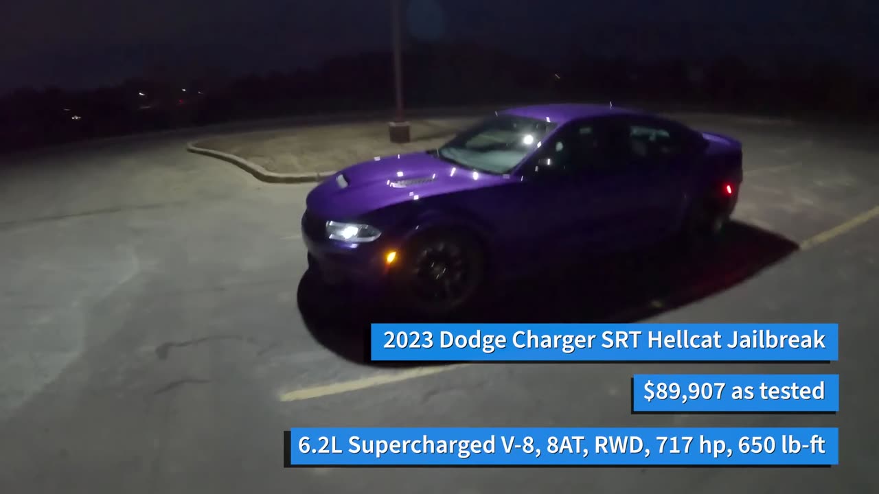 2023 Dodge Charger SRT Hellcat Jailbreak - POV Night Drive (Binaural Audio)