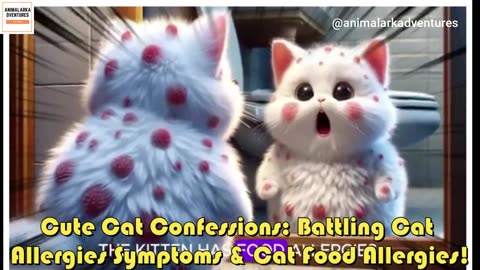 Cute Cat Confessions: Battling Cat Allergies Symptoms & Cat Food Allergies!