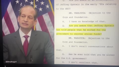 What are you gonna do when you find out Epstein was a government asset?