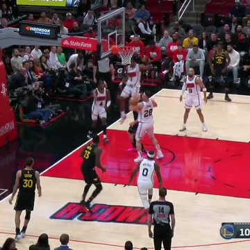 NBA - Amen Thompson comes FLYING in for the rejection!