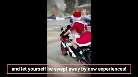 Santa’s On a Motorcycle – Christmas Just Got Wild! 🎅🏍️