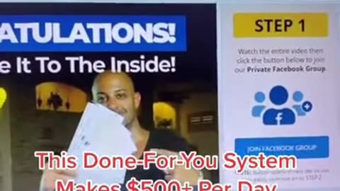 Make $500+ Per Day With This Done For You System Multiple Income Funnel