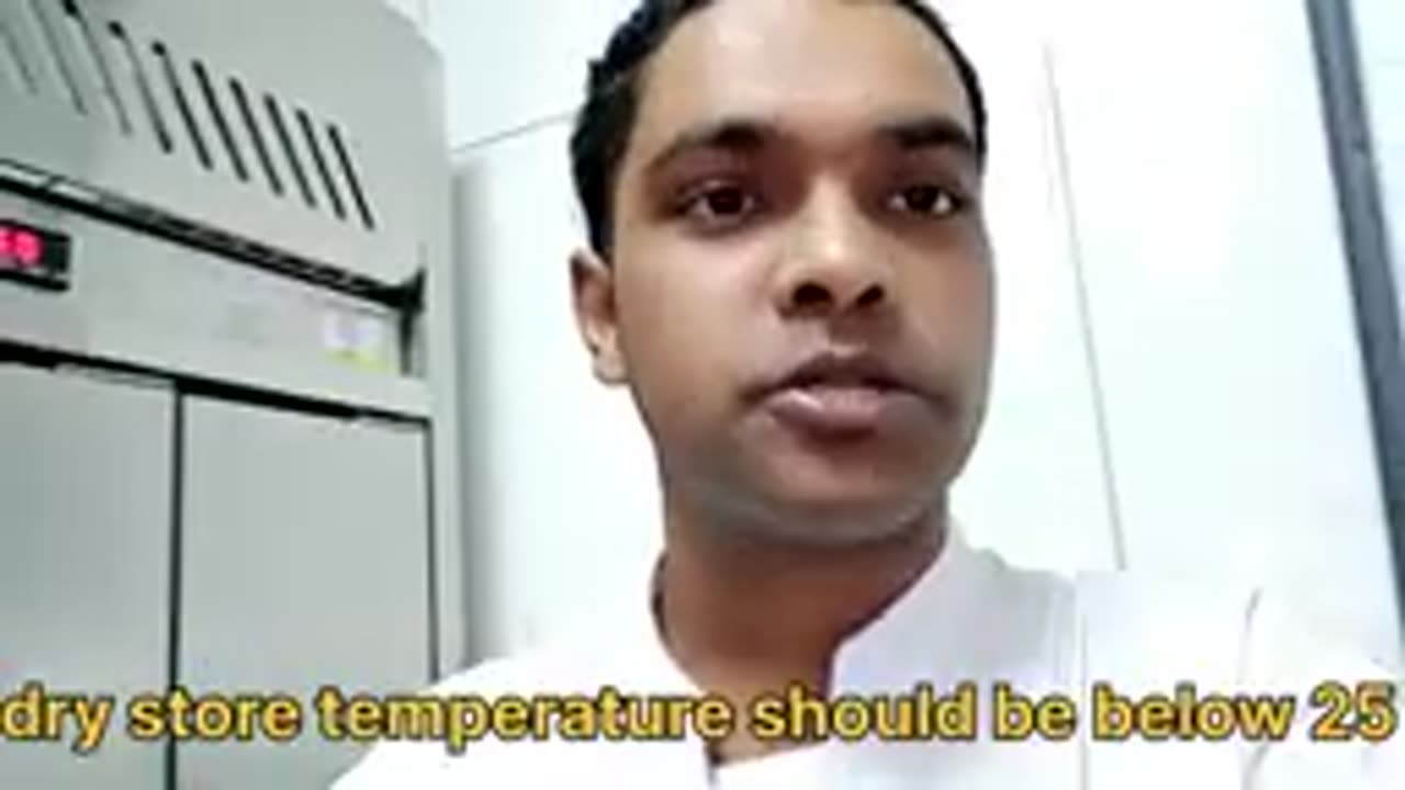 5 star hotel temperature kitna hota hai-- chiller,freezer & dry store temperature should be..