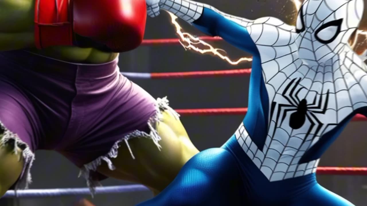 White Spider-Man 🕷️ vs Green Hulk 🥊 Epic Boxing Showdown! 💥 Son’s Revenge Shocks Everyone 😱