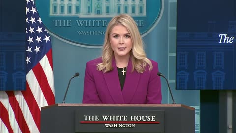 White House press secretary Karoline Leavitt holds first briefing