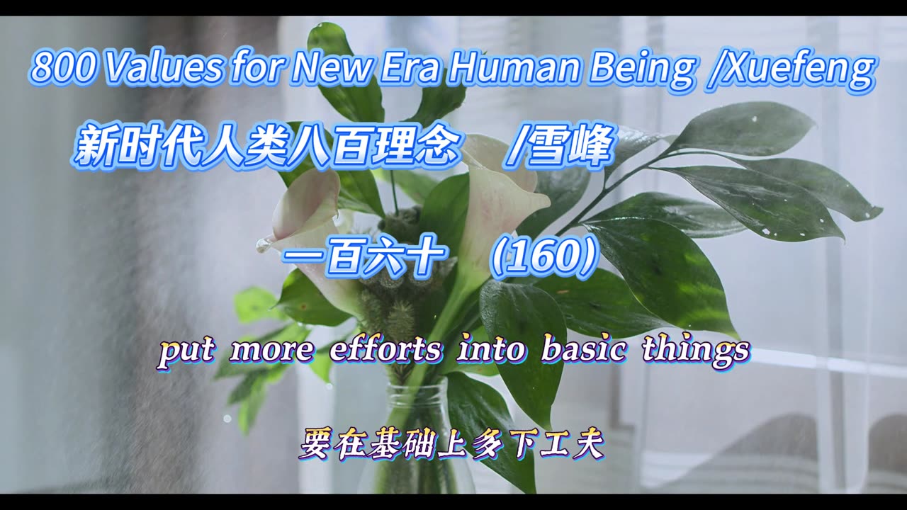 800 Values for New Era Human Being（160）