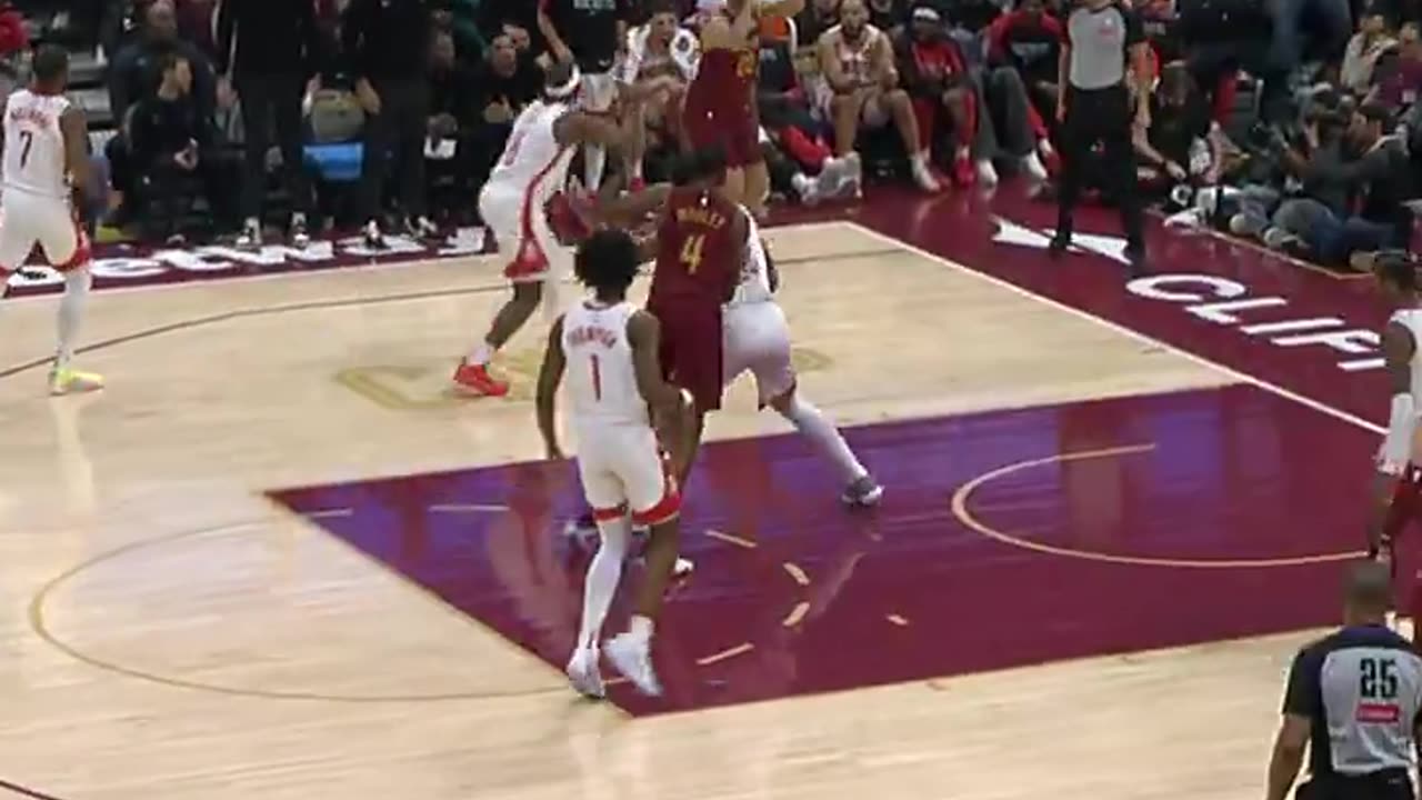 GEORGES FROM DEEP! 🎯 Cavs with the big three! #LetEmKnow