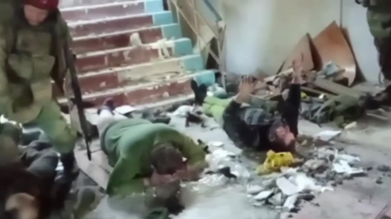 Ukrainian soldiers captured. Kursk region.