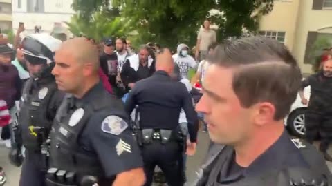 Clashes Outside Glendale School Board Over Pride Month Vote