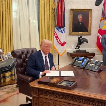 President Donald Trump signs an Executive Order to declassify the JFK, RFK, and MLK Jr. files!