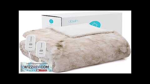 Dowin Electric Blanket King Size Faux Fur & Sherpa Heated Blanket 100"x Review