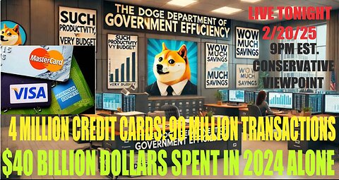 40 MILLION GOVERNMENT CREDIT CARDS AND ONLY 2.6 MILLION EMPLOYEES!! ANYONE SEE THE PROBLEM??