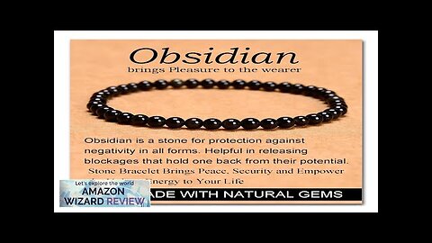 Massive Beads Black Obsidian Stone of Pleasure Handmade Yoga Stretch Review