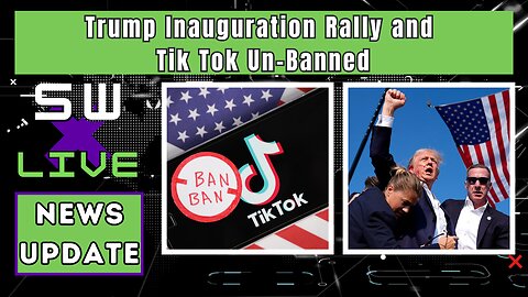 President Trump Pre-Inauguration Rally & Tik Tok Un-Banned in U.S.