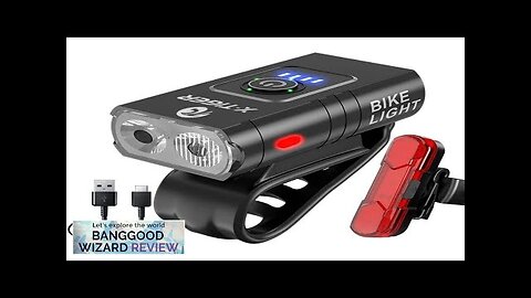 1000LM Brightness Bike Light Set 6 Light Modes 1200mAh Battery Aluminum Alloy Review