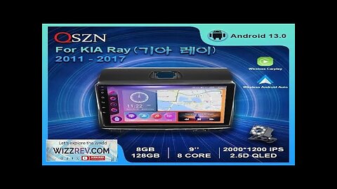 QSZN 9" For KIA Ray 2011 2017 2K QLED Android 13 Review