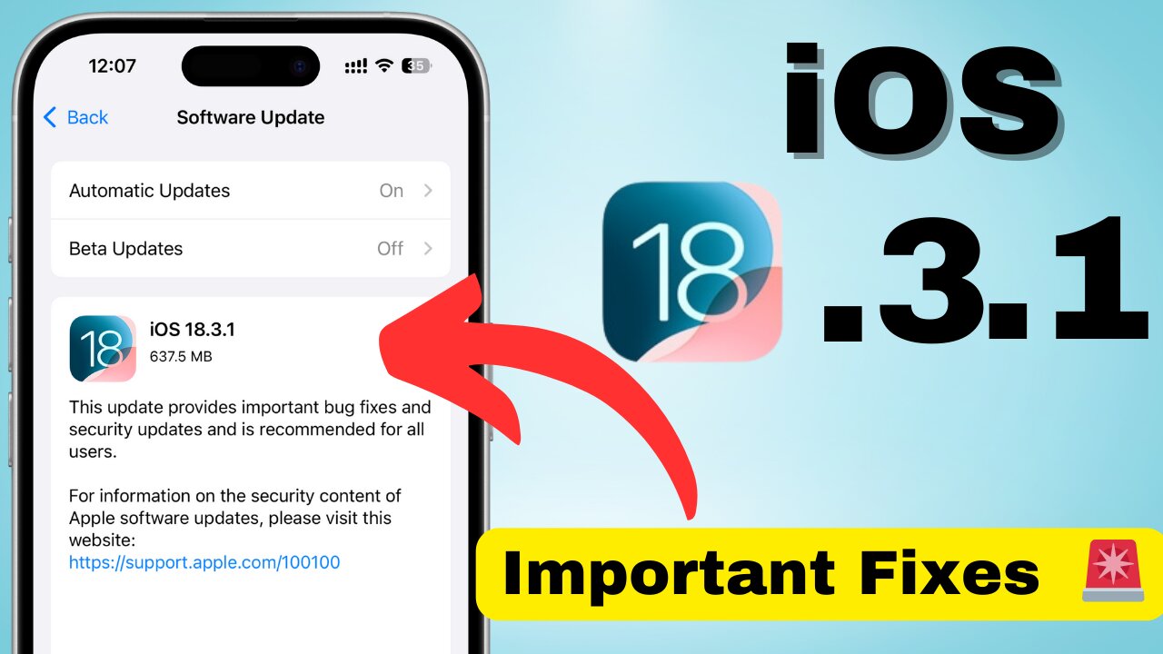 iOS 18.3.1 Update is out