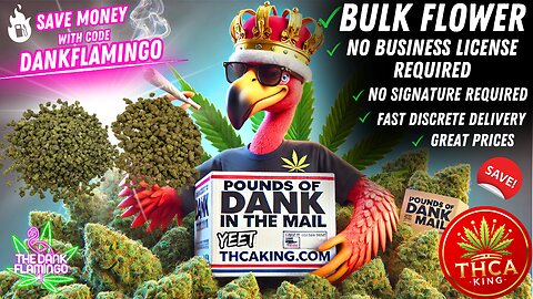 Our FAVORITE Bulk Wholesale Exotic & Budget Bud Vendor THCAKING DOT COM! Dankin with the Flamingos