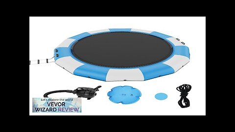 VEVOR Inflatable Water Bouncer 15ft Recreational Water Trampoline Portable Bounce Swim Review