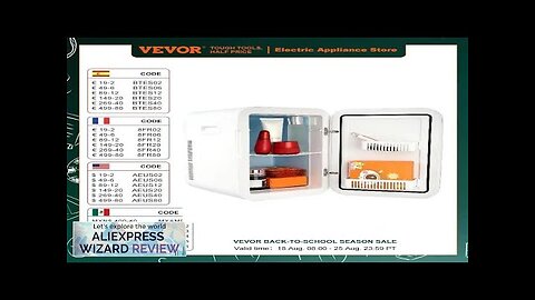 VEVOR 20L Mini Refrigerator Portable Freezer Cooler Ice Box Storing Skincare Cosmetic Review