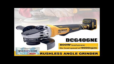 Dewalt DCG406 125MM 9000RPM Brushless Angle Grinder Cordless Cutting Machine Impact Polisher Review