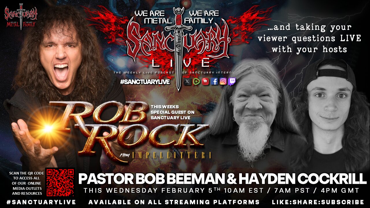 Impellitteri vocalist ROB ROCK "The Voice Of Melodic Metal" on #SanctuaryLive