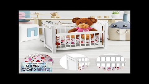 1/12 Dollhouse Miniature Wooden Nursery Cradle Baby Crib Bed Cradle Furniture Model Review