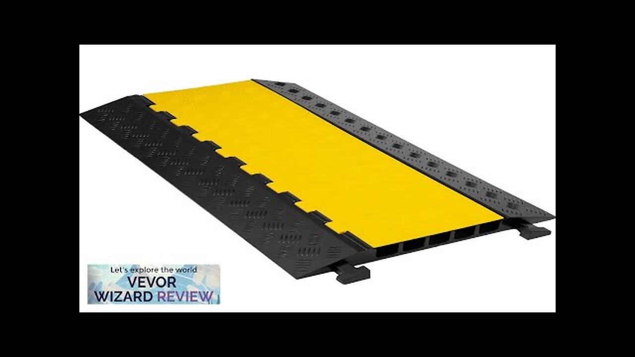 VEVOR 5 Channel Cable Protectors Extreme Rubber Cable Ramps Heavy Duty Protective Review