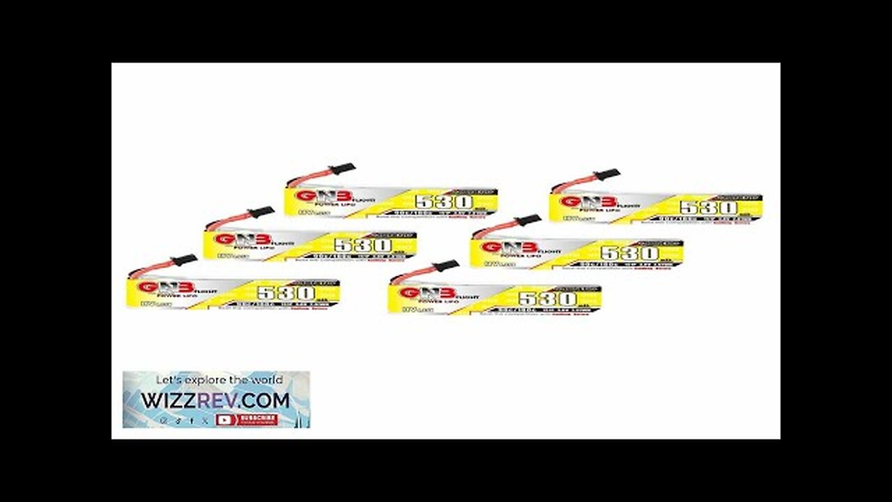 6PCS Gaoneng GNB 3.8V 530mAh 90C 1S LiHV Lipo Battery A30 Plug Review