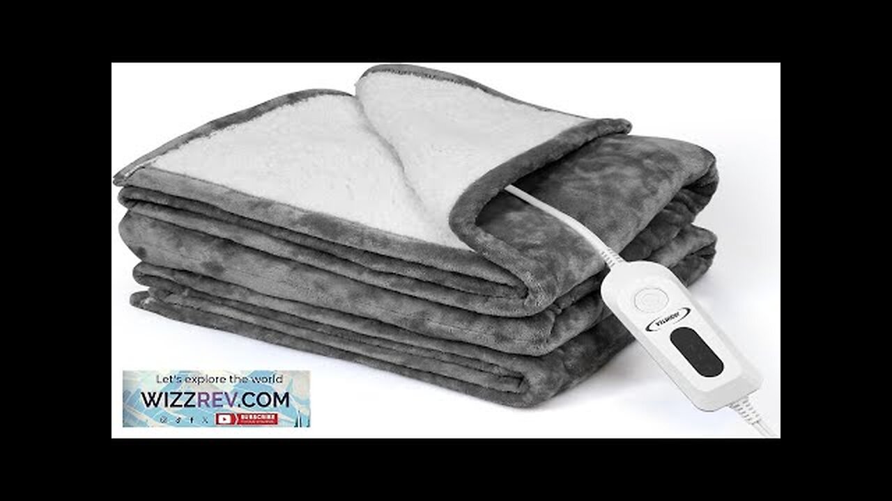 Heated Blanket Electric Throw Blanket- 50''x60'' Heating Blanket Throw 4 Hours Auto-Off Review