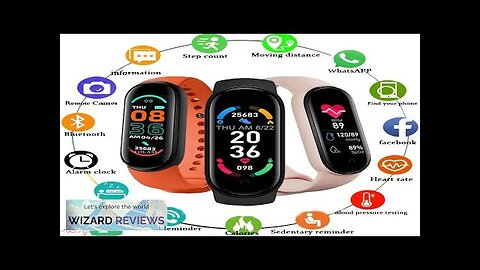 M6 Smart Watch Men Women Fitness Smart Bracelet Sports Band Heart Rate Review