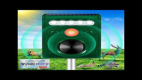 Upgraded Ultrasonic Animal Repeller OutdoorCat Repellent Outdoor Deer Repellent Devices Review