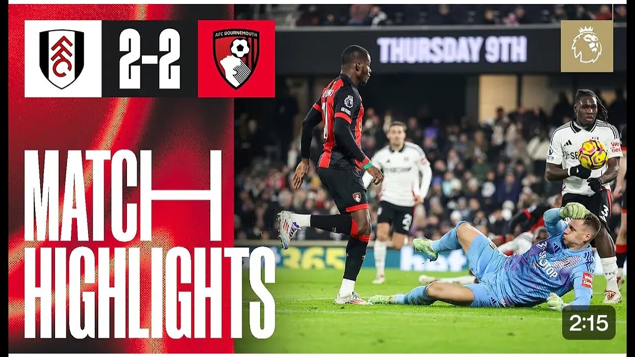 Ouattara scores at the death AGAIN to rescue another crucial point | Fulham 2-2 AFC Bournemouth