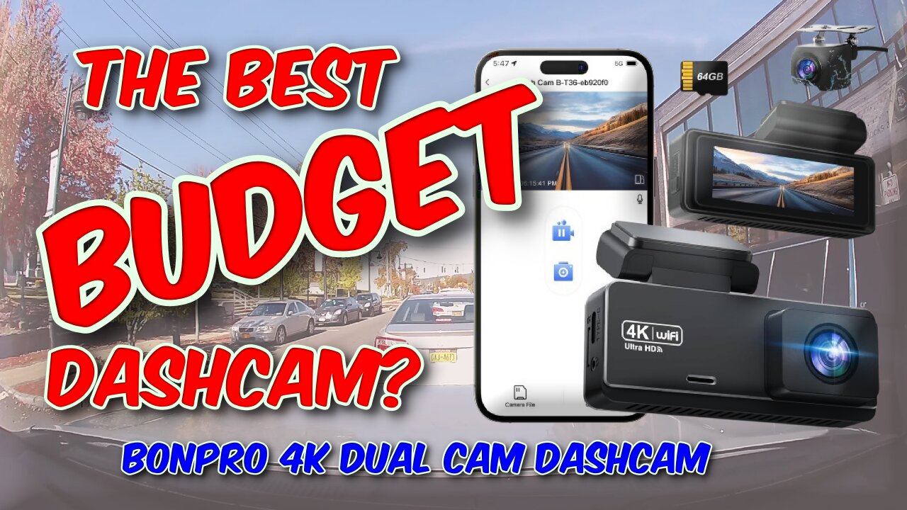 BONPRO 4K Dual Cam Dashcam Review