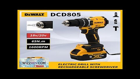 Dewalt DCD805 20V Brushless Impact Drill Cordless Drill Impact Drill /Driver Kit Review