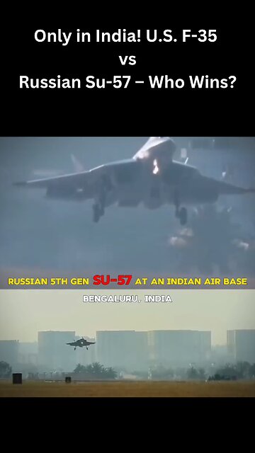 This Jet Battle is Breaking the Internet! F-35 vs. Su-57 ✈️🔥 #viralvideo #shorts